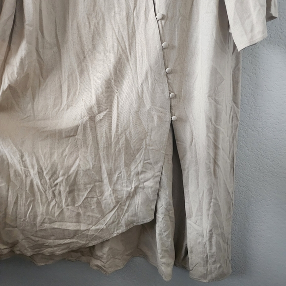 Eloquii Beige Button-Down Dress - Picture 10 of 12